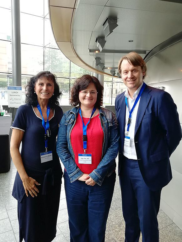 Michaela Sandkaulen, Dr. Anja Pfau/Charité Berlin, Prof. Dr. Felix Knauf (ärztl. Beirat PH-Selbsthilfe e.V.)